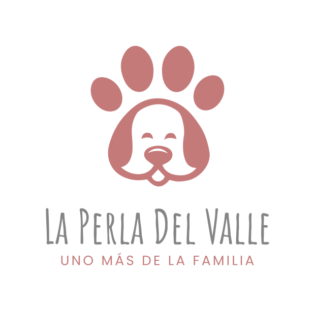 Huella de perro con cara de perro en color rojo, La perla del valle, Uno más de la familia